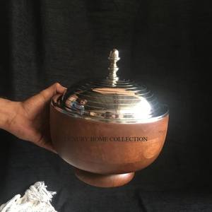 Marmite et casserole en métal poli de style vintage avec un extérieur martelé époustouflant et un couvercle hermétique à fermeture thermique - Product Image 6