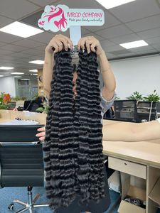 ชุดลูกไม้ธรรมชาติขนาด10 "-50" สำหรับต่อผม100% หนังกำพร้าแบบลอนลึกสไตล์กัมพูชา - Product Image 2