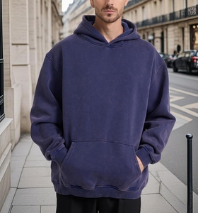 เสื้อกันหนาวสวมหัวมีฮู้ดสำหรับผู้ชาย100% ผ้าฟลีซเทอร์รี่ผ้าฟลีซผสมสำหรับฤดูหนาว - Product Image 4