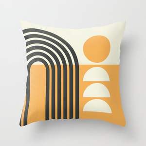 New Designer Printed Cushion Cover Home Decor Soft Comfortable Nordic Geometric Vintage Pattern Waist Throw Pillowcase By ITHL - Product Image 2