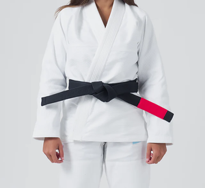 Kimono de judo personnalisé pour hommes adultes, 100 % coton, tissu 460 g, imprimé par transfert thermique, coupe classique, séchage rapide, logo positionné sur le devant - Product Image 4