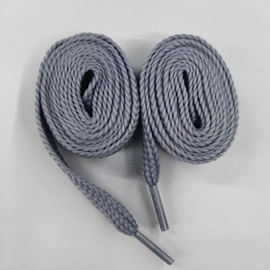 Lacets en polyester tressés colorés 2 cm plats pour chaussures de sport, baskets décontractées, larges - Product Image 6