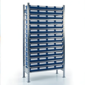 Basic Steel Shelving <b>Unit</b> 14 <b>Shelves</b> H2000xW1000xD300mm for Storage - Product Image 2