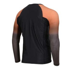 Custom BJJ Rash Guard Breathable Long Sleeves <b>Printed</b> High Quality Custom Design Men Rash Guard - Product Image 3