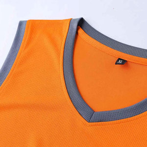 Camiseta de Baloncesto para Hombre, Último Modelo, Uniforme Deportivo sin Mangas, Impresión por Transferencia de Calor, 100% Poliéster, Antibacteriano - Product Image 4