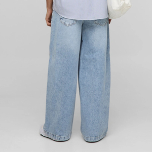 Pantalones Vaqueros Azules Holgados y Desgastados para Hombre, Diseño Personalizado, Nuevo Lanzamiento, Efecto Deslavado - Product Image 2