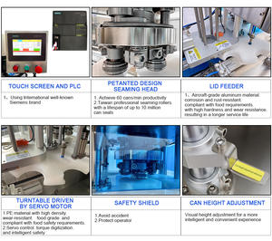 Machine de scellage automatique intelligente pour boîtes de conserve, machine de scellage pour boîtes de conserve, machine de mise en conserve pour aliments secs - Product Image 3