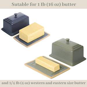 Plat à beurre maison et cuisine plat à beurre de couleur grise avec le meilleur prix ustensiles de cuisine ménagers de qualité supérieure métal acier inoxydable - Product Image 5