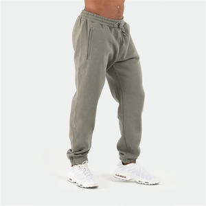 Custom logo Thick Workout Man Oversized Long <b>Jogger</b> Pants Heavyweight Cotton <b>Cuffed</b> Sweatpants - Product Image 3