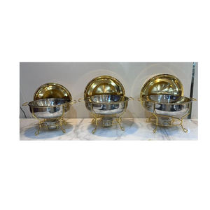 Plato de frotamiento de acero inoxidable plateado, calentador de alimentos hecho a mano, más vendido y de alta calidad, más VENDIDO Y DE alta calidad en gran oferta - Product Image 1