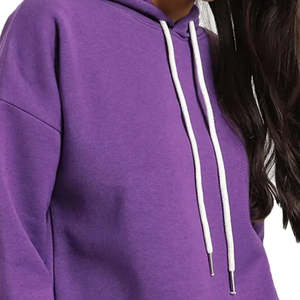 Women's Winter Solid Color Fleece <b>Hoodie</b> Soft Warm Pullover Long Sleeve Casual Hooded Top <b>Comfy</b> Everyday Wear Customizable - Product Image 6