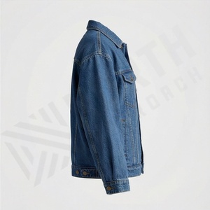 Veste en jean délavée pour femmes, manches longues, coton, écologique, séchage rapide, décorations boutonnées, taille personnalisée XL, hiver - Product Image 3
