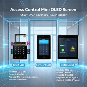 Écran AMOLED SVGA BINTU FACTORY OEM/ODM personnalisé de 2,69 pouces 800*600 OLED Solution 100 0001 à contraste élevé pour IoT intelligent et appareils portables - Product Image 3