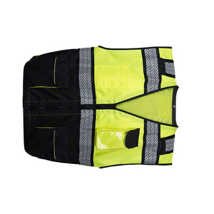 Chaleco de alta visibilidad con tiras de seguridad reflectantes de alta visibilidad para ropa de trabajo Nuevo diseño Chaquetas de alta visibilidad de poliéster 100% de alta calidad - Product Image 6