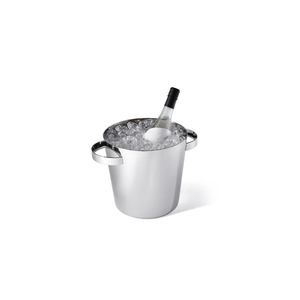 Enfriador de vino de acero inoxidable de diseño moderno para forma redonda y perilla de acero con tamaño mediano con pulido - Product Image 6