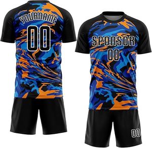 Tenues de football personnalisées de qualité supérieure, fabriquées sur mesure, ensembles de maillots de football respirants, uniformes sportifs - Product Image 3