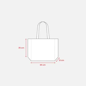 Sacs promotionnels écologiques personnalisés en R-PET à soufflets pour le shopping - Product Image 6
