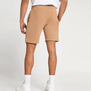 Pantalones cortos deportivos para hombre, novedad de verano, pantalones cortos informales de algodón para hombre, pantalones cortos de playa con Cintura elástica de Color sólido, pantalones cortos para correr para hombre - Product Image 4
