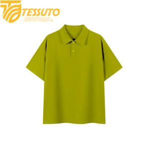 เสื้อเชิ้ตผู้ชาย Tessuto ผ้าฝ้าย 100% แขนสั้น ถักแบบนิตติ้ง ป้องกันการเกิดขุย ลายพื้นเรียบ ดีไซน์ปกพิมพ์ลาย รับสกรีนโลโก้ - Product Image 6