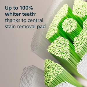 Philips Sonicare W DiamondClean - Cabezales de repuesto originales para cepillo de dientes eléctrico, negros, paquete de 4, suministro para un año, HX6064/95 - Product Image 3