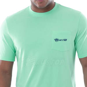 Camisetas de pesca hechas a medida lisas de alta calidad para hombres, nuevo diseño, camiseta de pesca de algodón 100% para hombres - Product Image 2