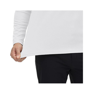Polo à manches longues écologique pour hommes en coton biologique bambou respirant coupe ajustée imprimé vêtements décontractés commande en gros - Product Image 6