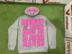 Cotton Thick Screen Print Hoodies Oversized <b>Pullover</b> Custom 3d Puff Print Hoodie Quick Dry Casual Wear Cotton Made Hoodies - Product Image 5