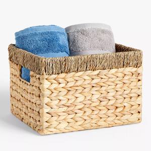 Cesta organizadora de cajones, oferta con descuento, cestas de almacenamiento ecológicas de jacinto de agua - Product Image 4