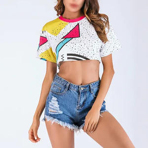 Camiseta Corta de Sublimación Moderna y Personalizada para Mujer, Venta Directa de Fábrica, Calidad Superior - Product Image 2