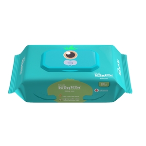 Kinkin 100 pièces de lingettes humides en tissu non tissé de haute qualité pour bébé à base d'eau purifiée pour un nettoyage hygiénique du bébé - Product Image 1