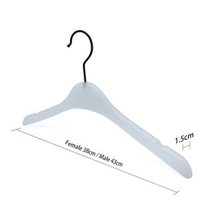 Cintres en plastique translucide de haute qualité, très demandés, cintres en plastique personnalisés pour ceintures, cintres en plastique avec logo imprimé - Product Image 5