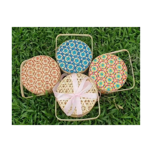 Vietnam Reliable Factory Provide Bamboo Picnic <b>Basket</b> Storage <b>Cheap</b> Handmade From Vietnam - Handbag for Traveling From 99 GD - Product Image 6