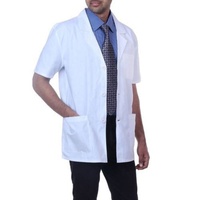 Unisex Rahat Doktor Laboratuvar Önlüğü Yetişkin Hastane Tıbbi Personel Cerrahlar Yazlık Üniforma Fantezi Elbise Polyester/Pamuk
