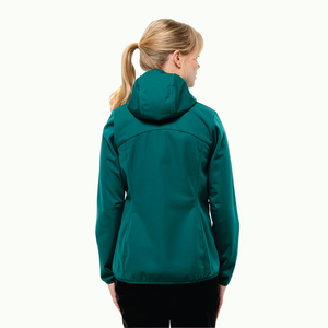 Chaqueta impermeable de concha suave para mujer con cremallera de manga larga logotipo personalizado para montar a caballo chaqueta Softshell de alta calidad - Product Image 2