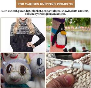 2 Pcs <b>Bamboo</b> <b>Knitting</b> <b>Needles</b> Set Straight Single Pointed <b>Knitting</b> <b>Needle</b> Length 14 Inch <b>Knitting</b> - Product Image 4