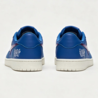 Sneakers bleues personnalisées OEM ODM, fabrication sur mesure, logo personnalisé, design de couleur, fabricant de chaussures de sport décontractées