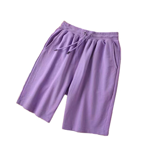 Short en coton lourd 260G aller avec l'été Plus pantalon de quart ample Shorts en laine décontractés pour hommes et femmes expédition DDP - Product Image 4