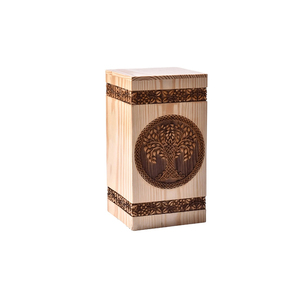 Handmade Luxury Indian Rosewood Cremation <b>Urn</b> Beautifully Engraved Modern Style Animal and Human Pet Ashes Handcrafted - Product Image 1