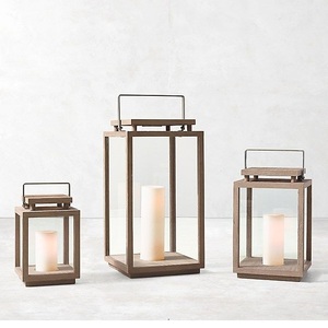 Lanterne à bougie décorative en métal pour la décoration de la maison et du salon - Product Image 1