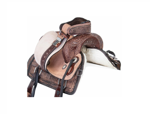 Juego de tachuelas de cuero genuino de primera calidad, monturas de carreras occidentales e inglesas para montar a caballo - Product Image 6