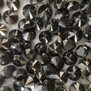 Excellent 500 Carats Naturel Noir Diamant À Facettes Rondelle Perles Brins 1.50-4.5mm pour la Fabrication de Bijoux Diamants En Vrac - Product Image 1