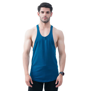 Gran oferta, de secado rápido para hombre Camiseta sin mangas, chaleco deportivo informal con cuello redondo anticontracción, estilo de culturismo personalizado, transpirable - Product Image 4
