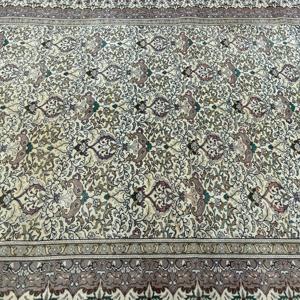 Vintage Turkish Rug, 6.4x9.6 ft Rug, <b>Brown</b> Persian <b>Wool</b> Rug - Product Image 5