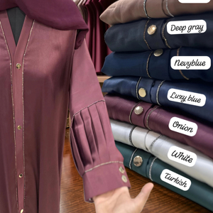 ชุดเดรสดูไบแบบทางการของผู้หญิงเสื้อผ้ามุสลิมแบบดั้งเดิมชุดเดรสแบบสุภาพสง่างามสำหรับใส่ไปงานเลี้ยงสไตล์อาบายะ - Product Image 1