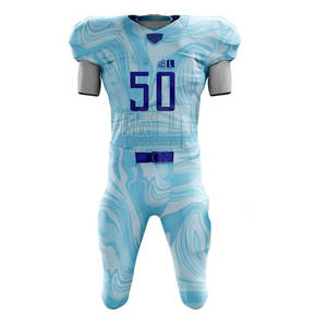 Nouveau style d'uniforme de football américain le mieux conçu pour les vêtements de sport respirants à manches courtes - Product Image 1