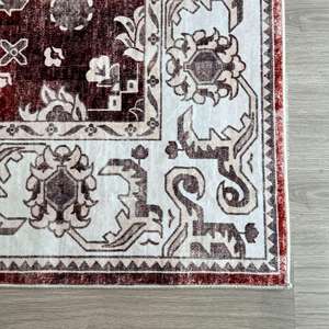 Vintage Washable Flat Weave <b>Rug</b> for Living Room Bedroom Hallway - Product Image 3