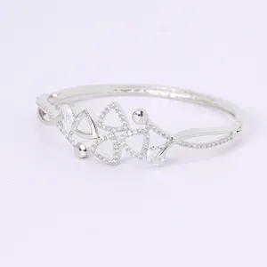 European And American Fashion Romantic S925 Sterling Silver Diamond Wedding Ring At Affordable Price