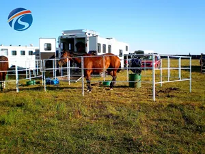बिक्री के लिए उच्च गुणवत्ता वाले गैल्वेनाइज्ड हेवी ड्यूटी धातु पशुधन फार्म बाड़ पैनल कोरल पैनल पशुधन घोड़े की बाड़