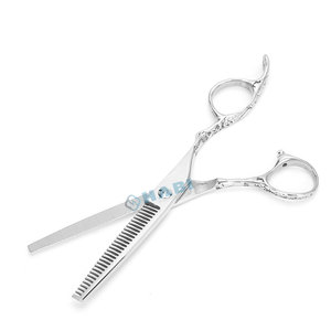 Ciseaux de barbier professionnels en acier inoxydable allemand de 6,5 pouces avec manche en forme de dragon, ciseaux à effiler les cheveux, fabricant de ciseaux à effiler professionnels - Product Image 2