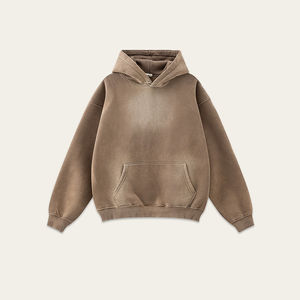 Sweat à capuche pour homme en tissu polaire dégradé de saule, 100% coton respirant, personnalisé en gros de haute qualité - Product Image 5